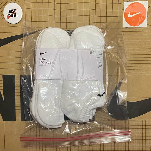Nike dri-fit Everyday cotton cushioned No Show Ankle socks 6 pair pack - Picture 10 of 16